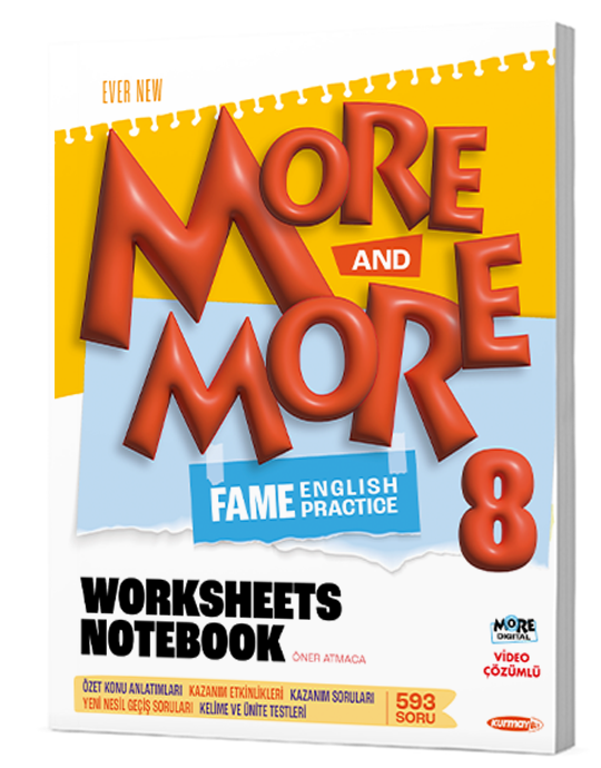 More and More 8 Worksheets and Notebook